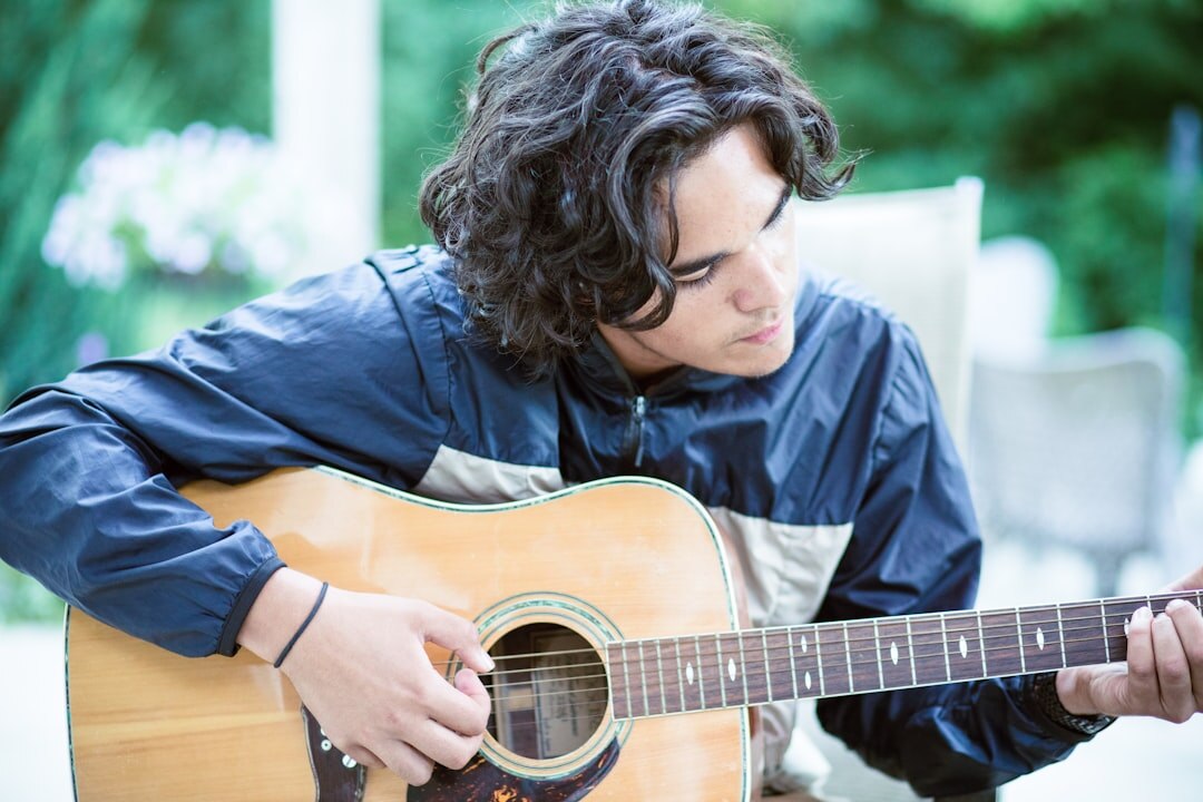 musician playing guitar