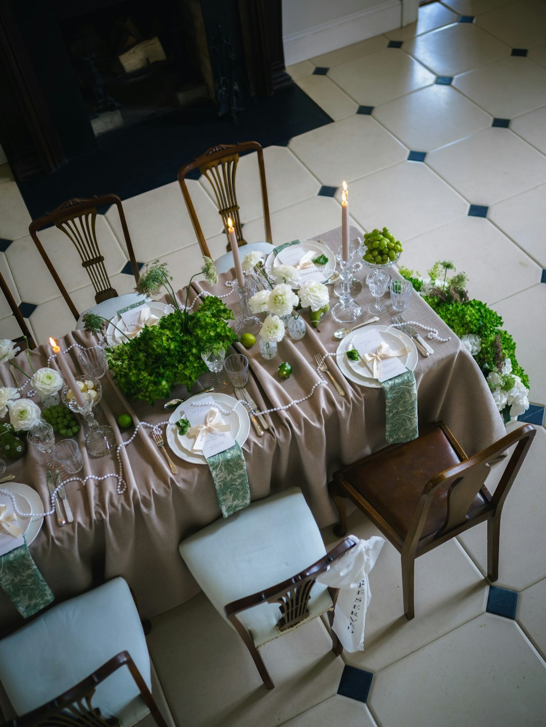 opulent party table setting
