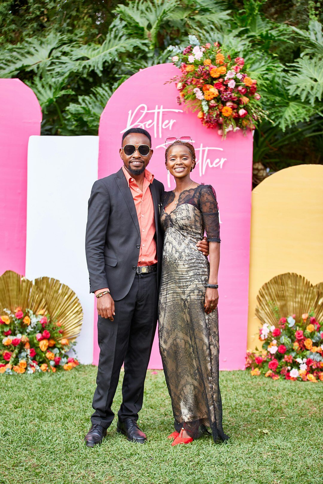 celebrity couple at event